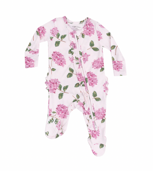 Hydrangeas Ruffle Footie