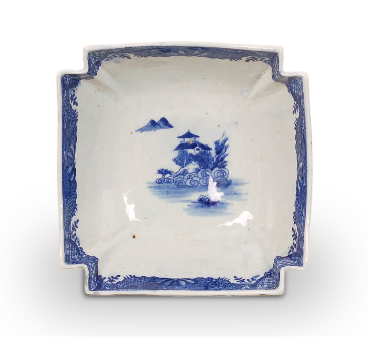 Blue & White Canton Square Bowl