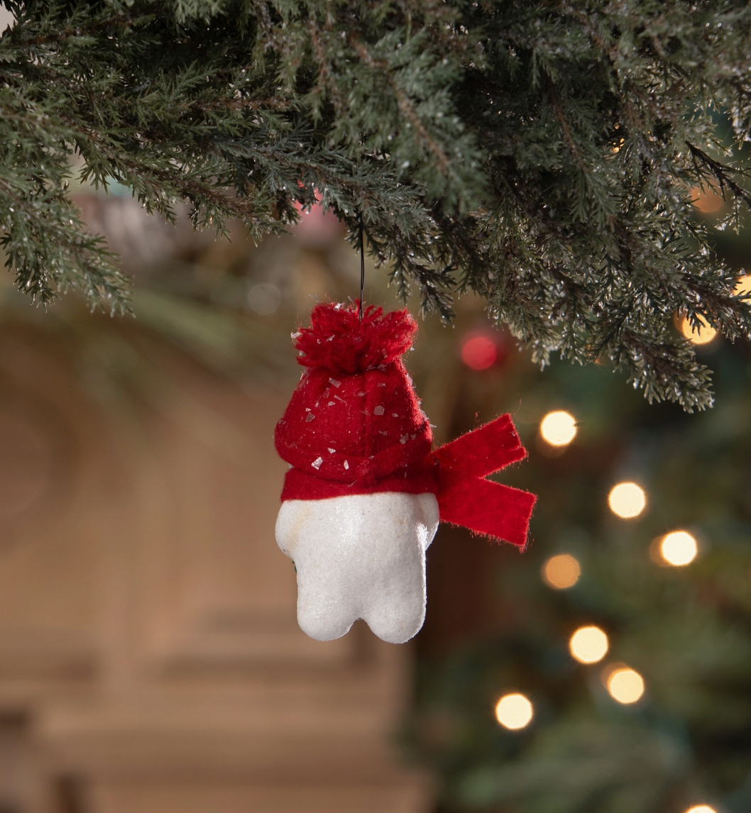 Snowman with Wreath Ornament