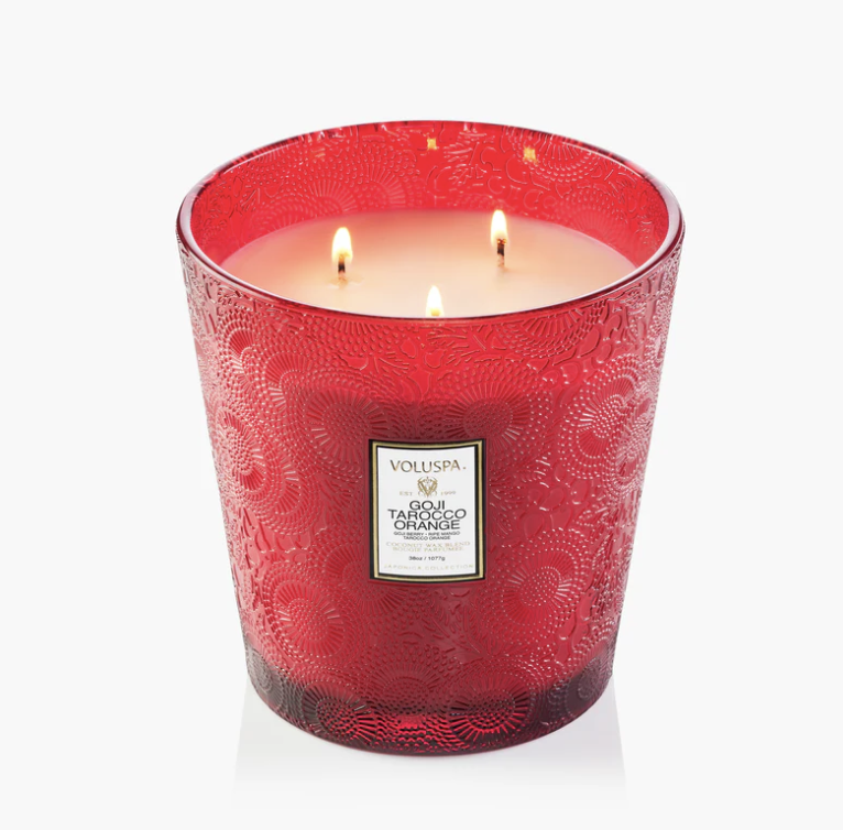 Goji Tarocco Orange 3 Wick Hearth Candle