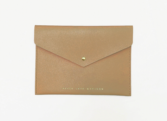 Metallic Mahjong Card Clutch