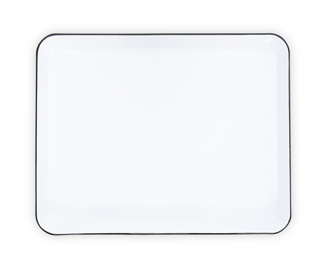 Black Rim Vintage Large Rectangle/Jelly Roll Tray
