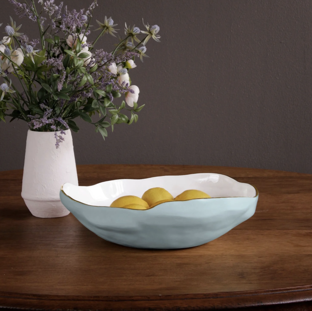 Sky Blue + White ENCANTO Nuevo Large Bowl