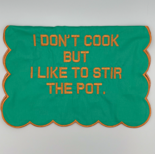 I Don't Cook... Scallop Tea Towel