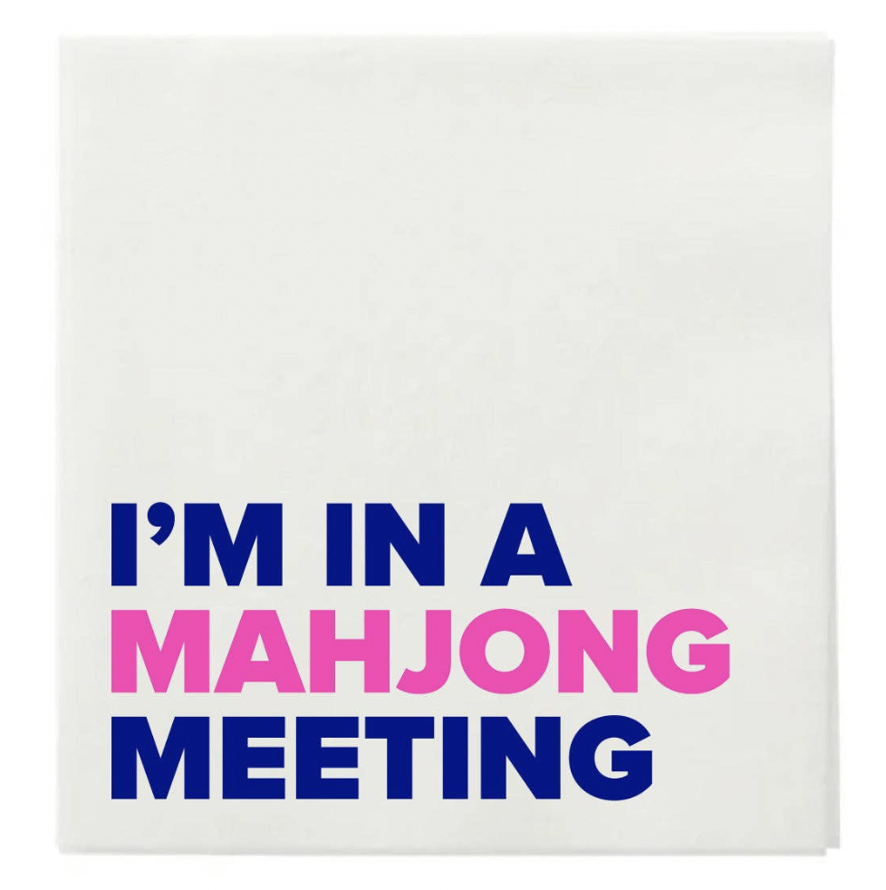 Mahjong Meeting Cocktail Napkins