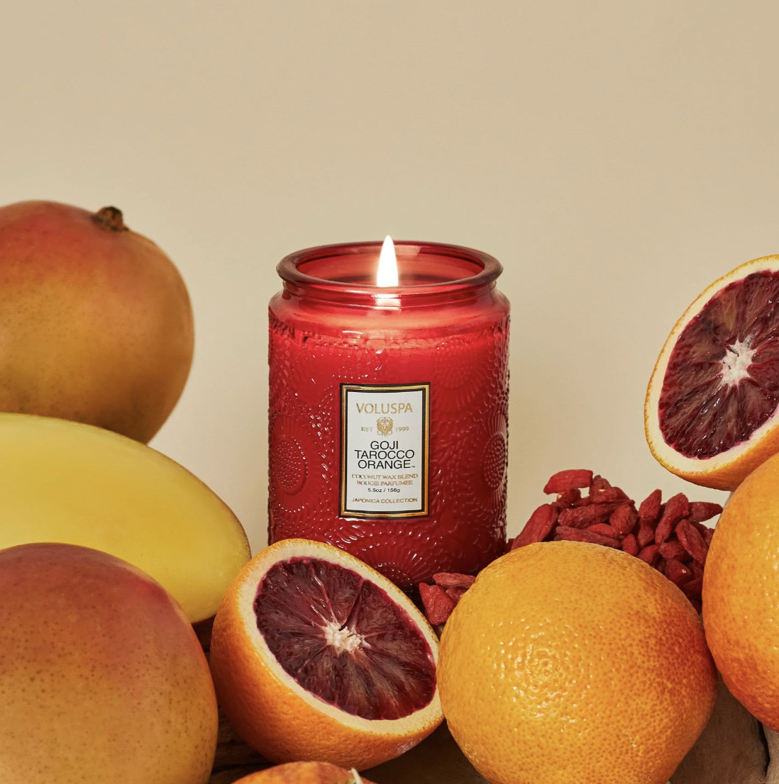 Goji Tarocco Orange Jar Candle