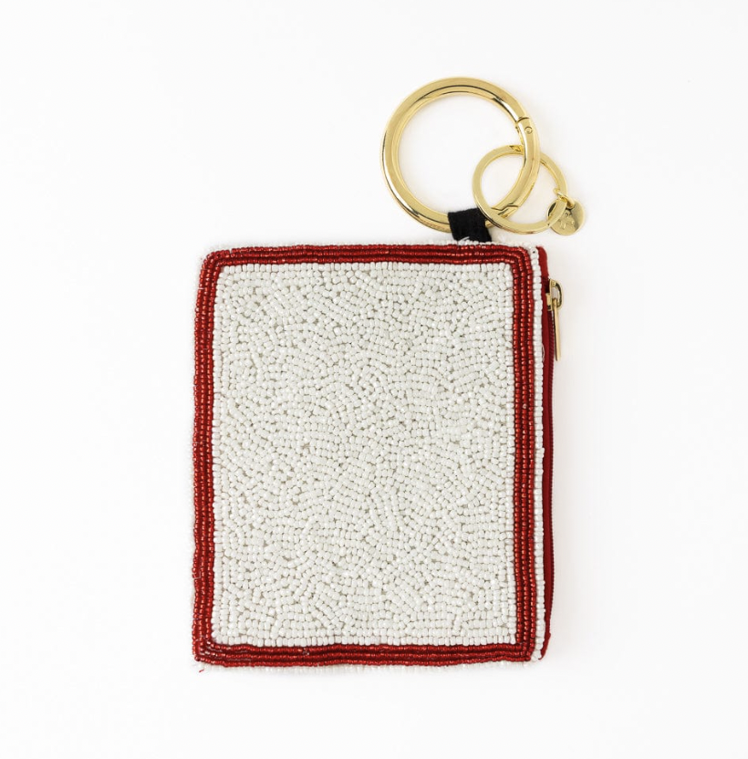 Ace Of Hearts Card Beaded Coin Purse