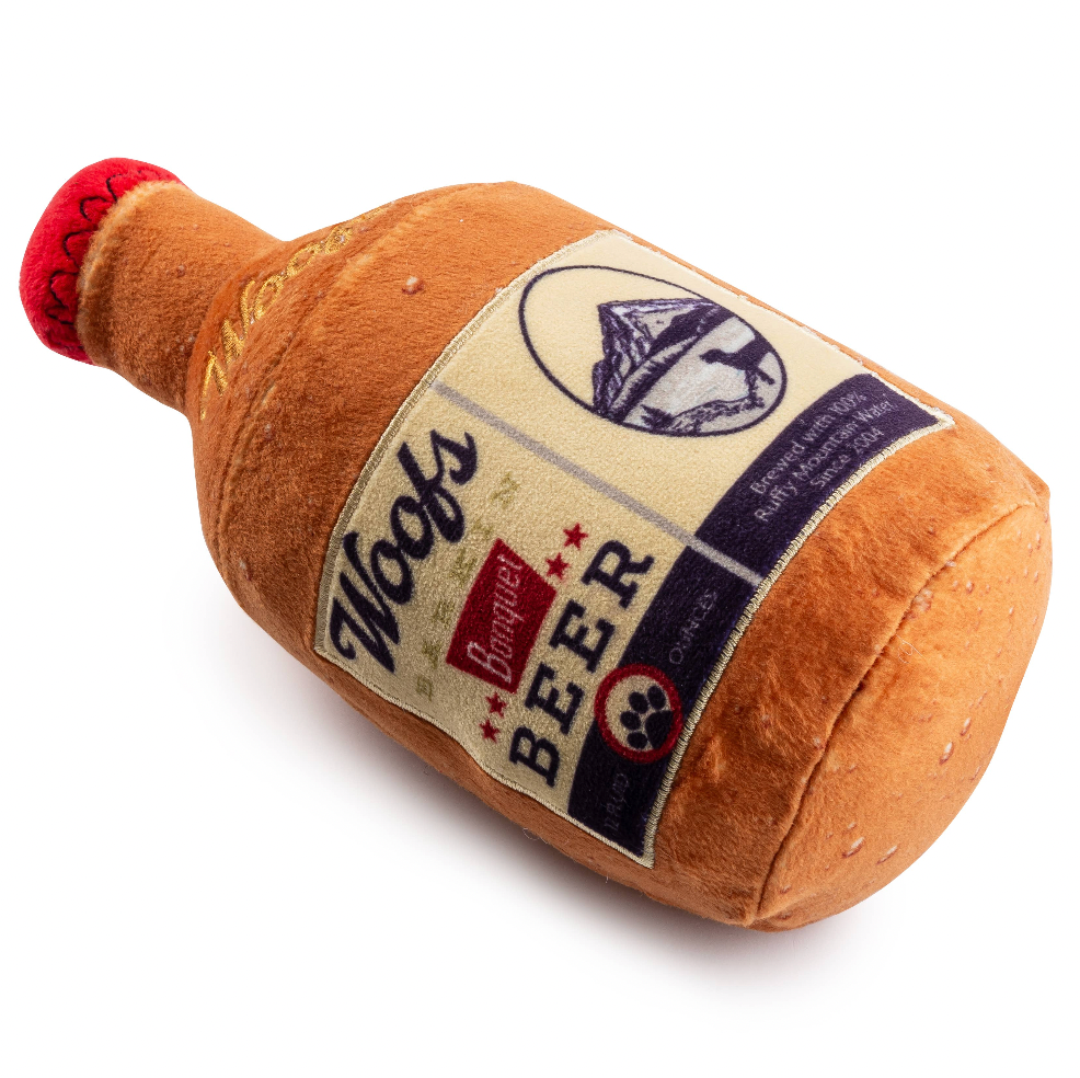 Woofs Beer Bottle Dog Toy