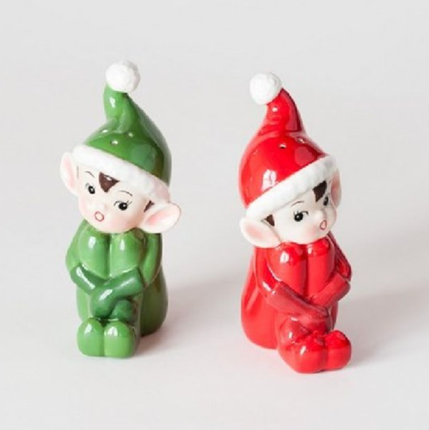 Elf Salt & Pepper Shakers