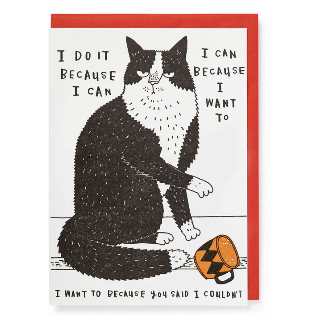 I Do It Because I Can | Greeting Card