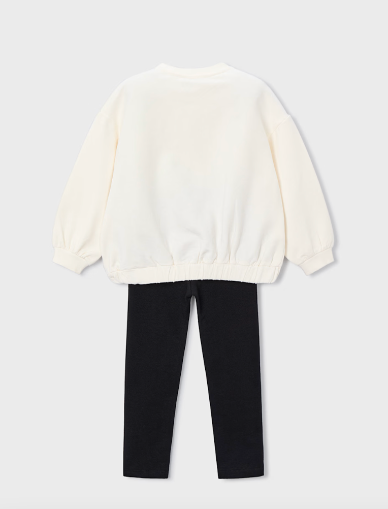 Bow Sweatshirt + Leggings Set