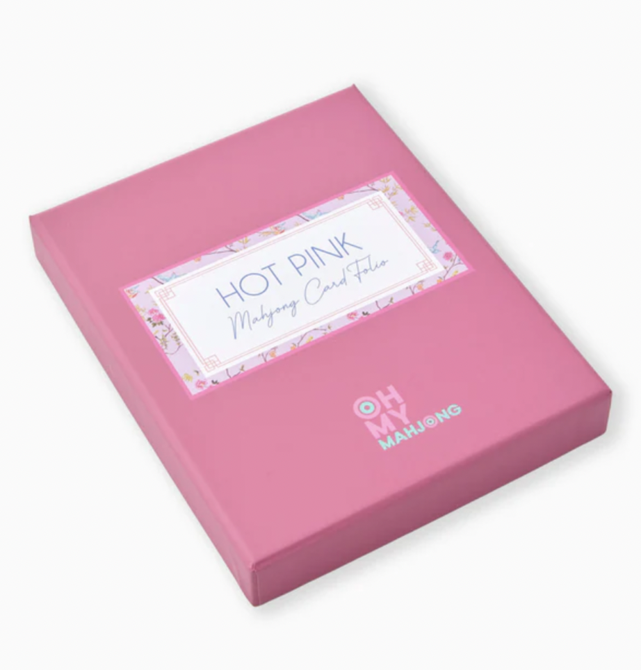 Hot Pink Mahjong Card Folio