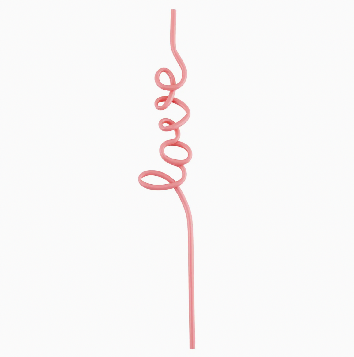 Love Word Straw