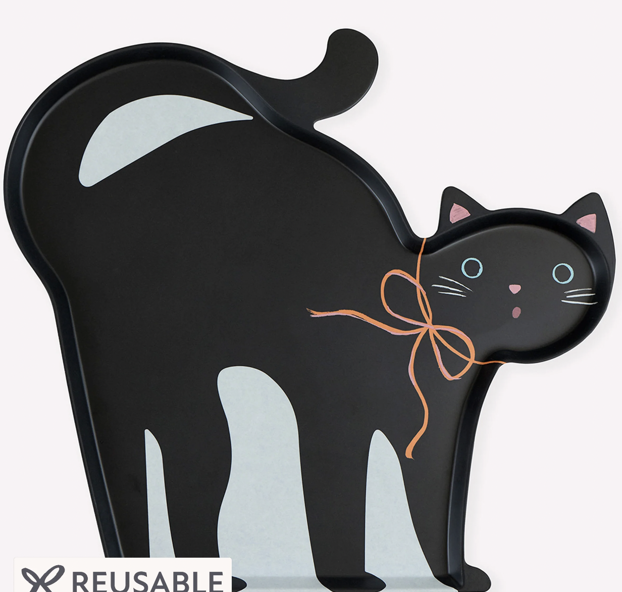 Halloween Cat Reusable Platter