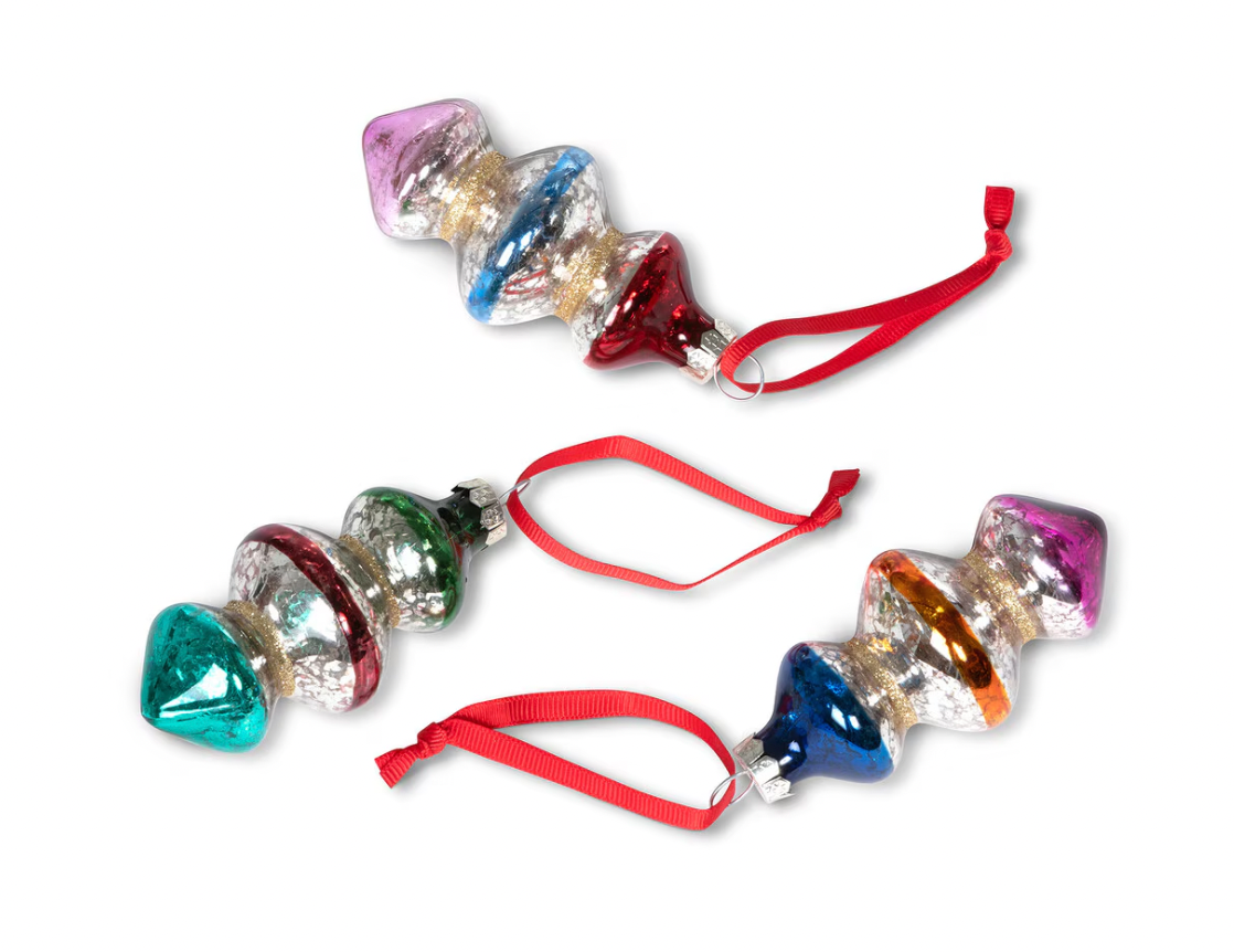 Vintage Top Glass Ornament