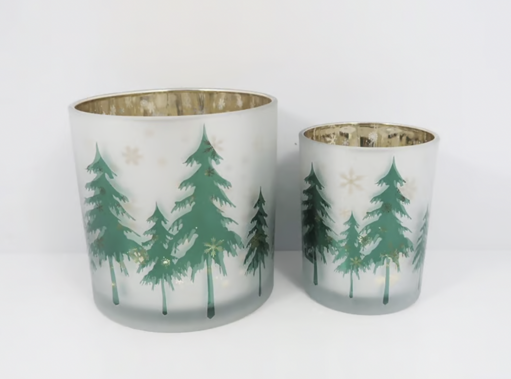 Metallic Tree Candle Holder