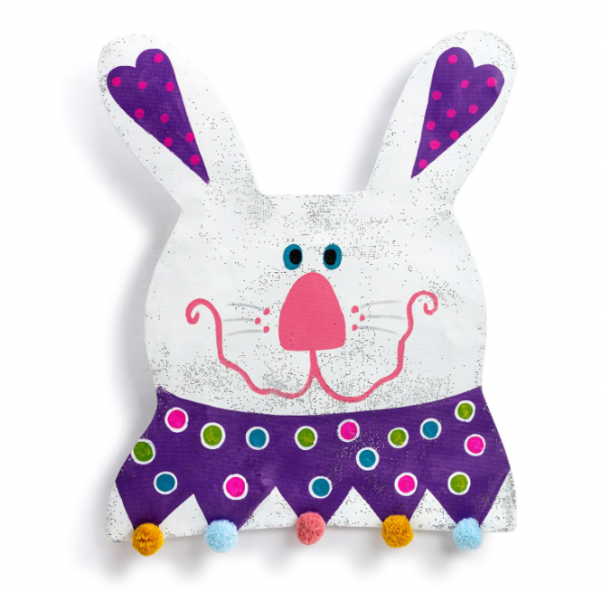Colorful Bunny Door Hanger