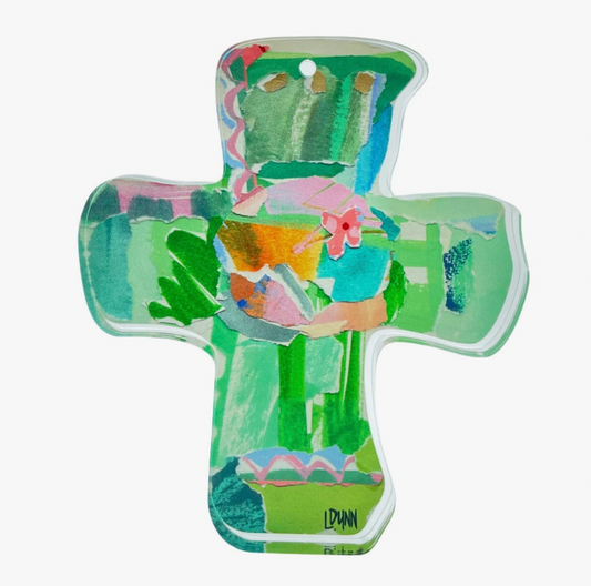 Green Acrylic Cross