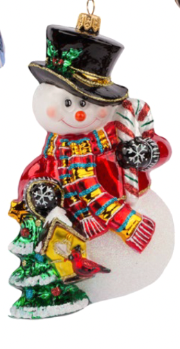 Snowman with Christmas Tree