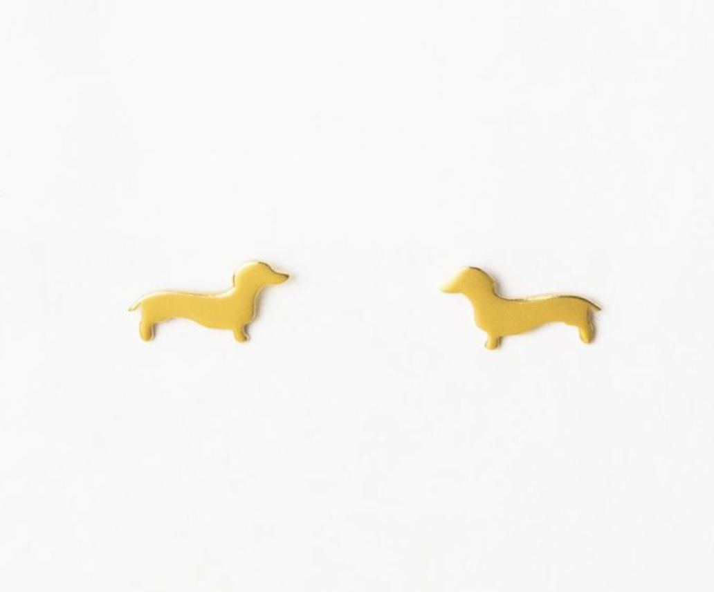 Dachshund Post Earrings