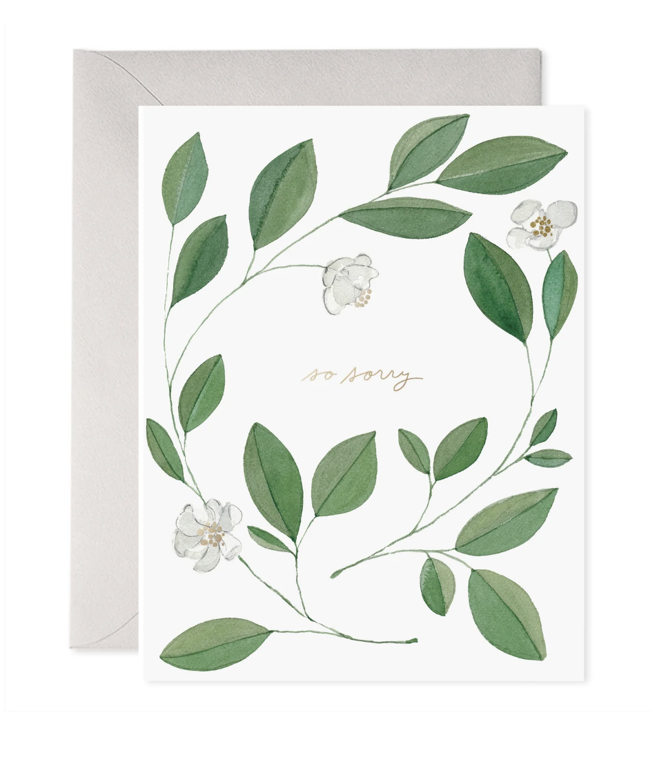Magnolia Wreath Sympathy Card