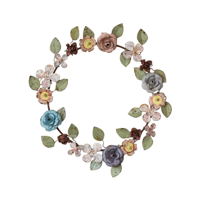 Toleware Floral Wreath