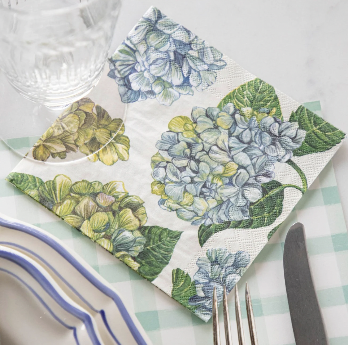 Hydrangea Cocktail Napkins