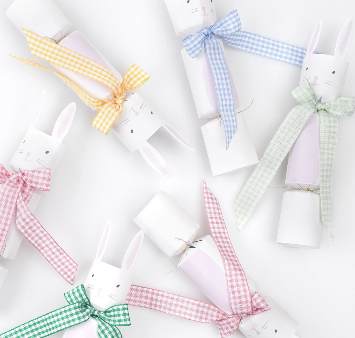 Gingham Bow Bunny Crackers