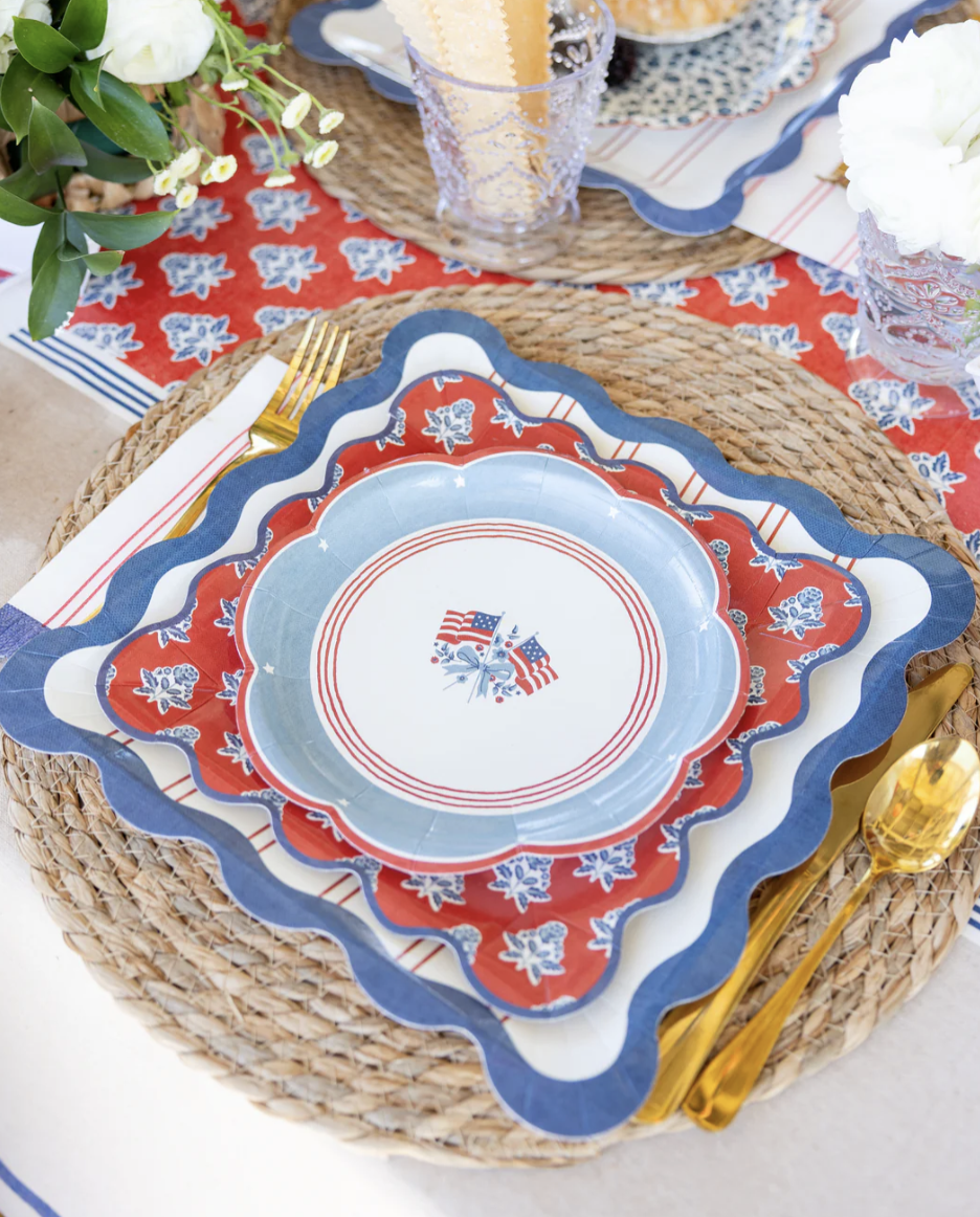 Flag Paper Plate