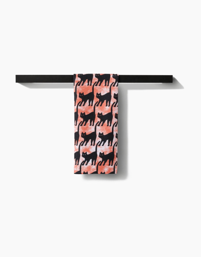 Halloweeny Cats Tea Towel
