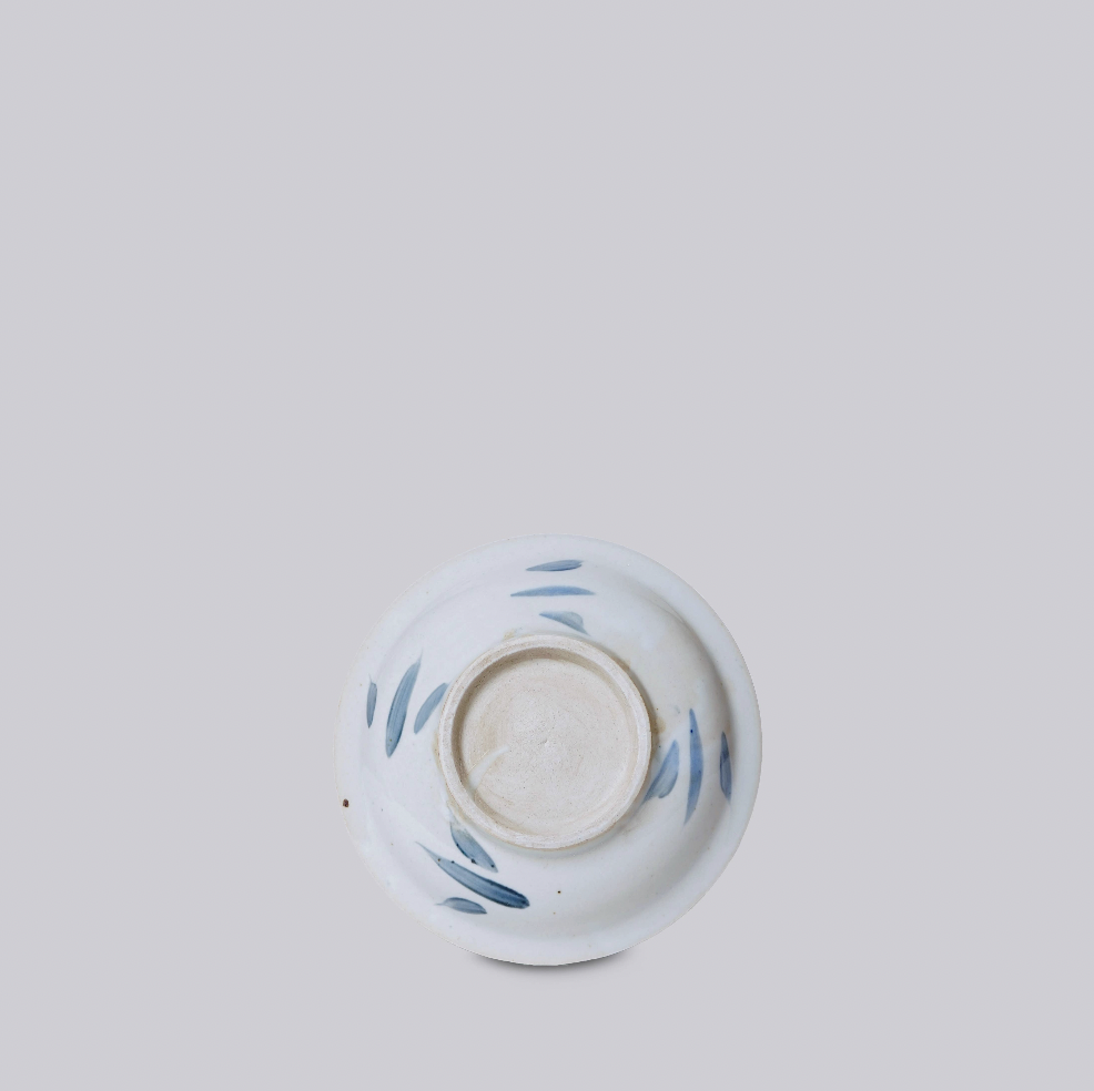Blue and White Porcelain Peony Dish
