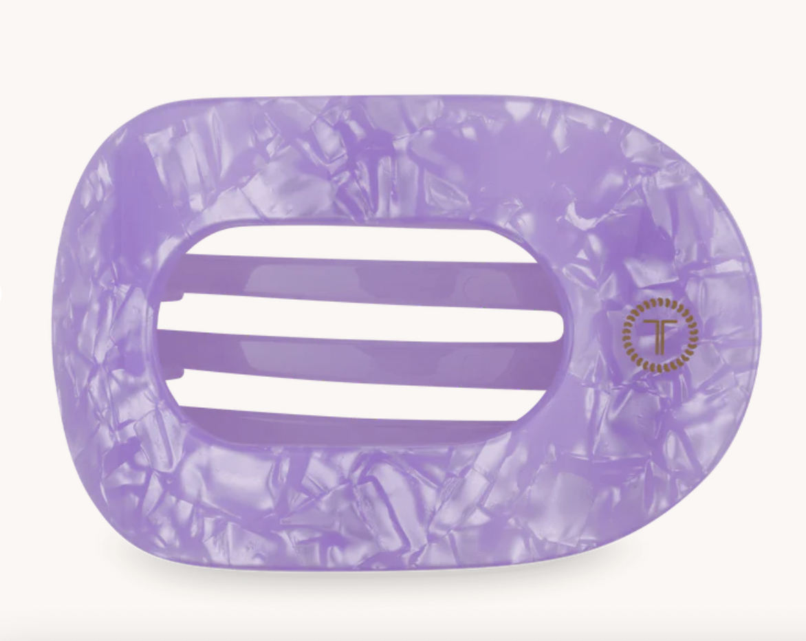 Lavender Mist Large Flat Round Hair Clip