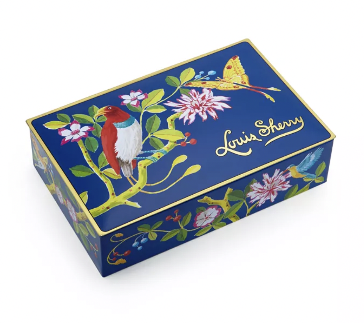 Harrison Howard Bird & Butterfly Jewel Box 12-Piece Candy Tin