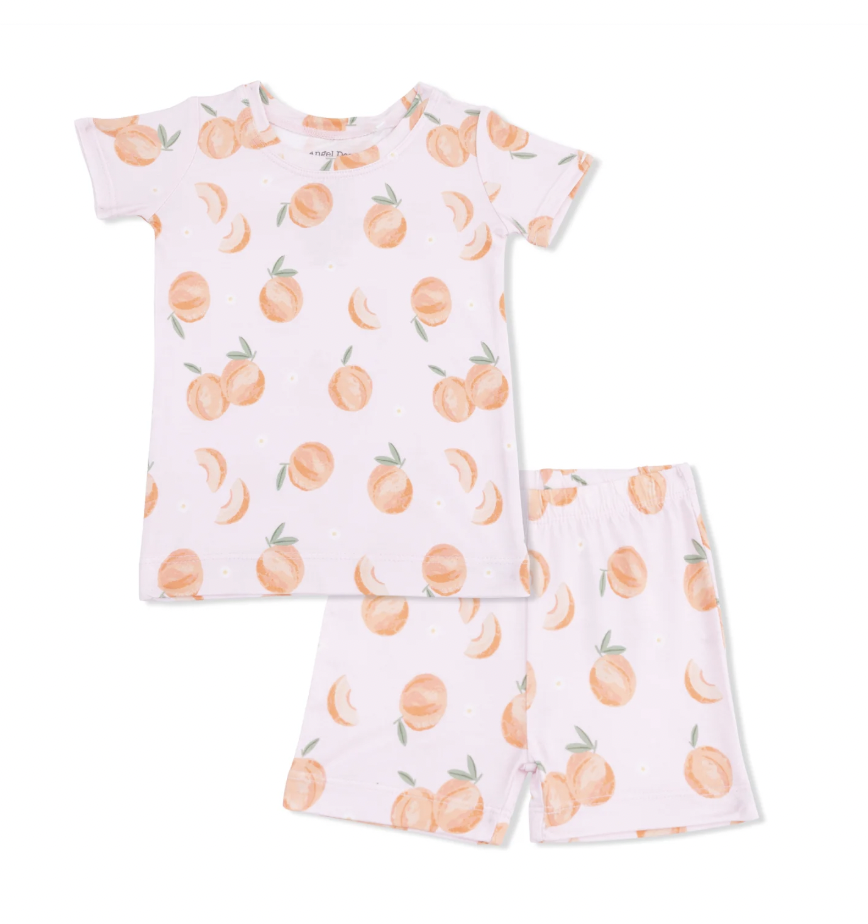 Sweet Peach Pajama Short Set