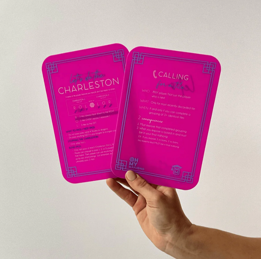 Hot Pink Mahjong Tile Shufflers