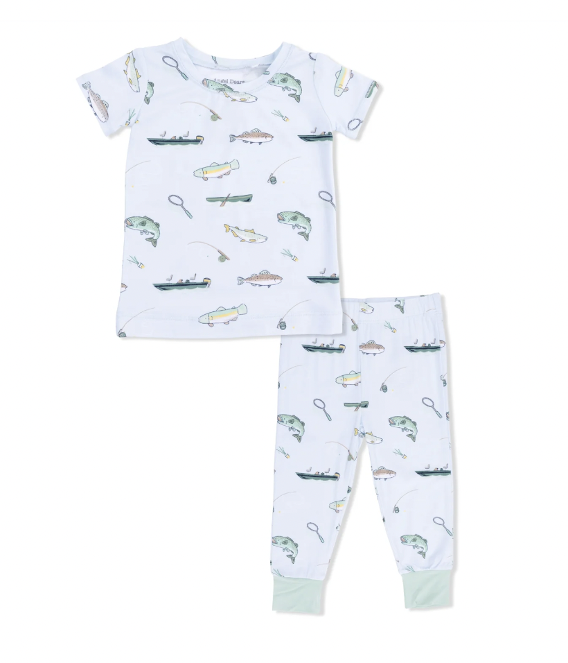 Fishing Short Sleeve Loungewear Set