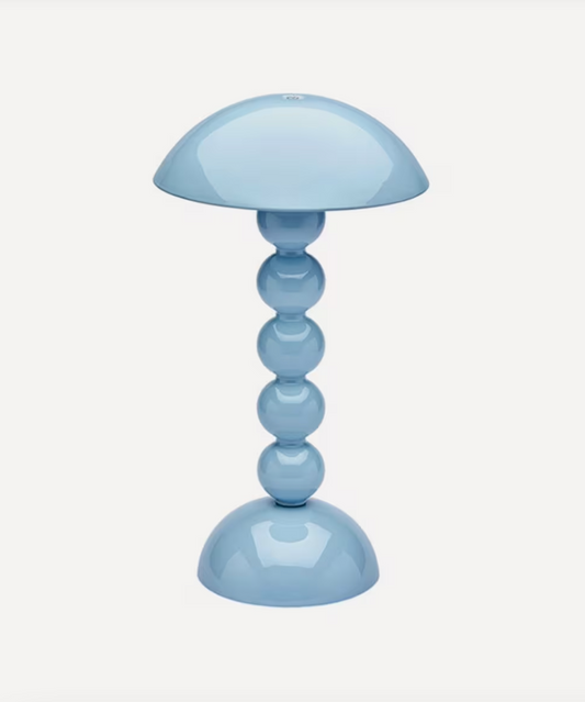 Pale Denim Bobbin LED Cordless Rechargeable Table Lamp