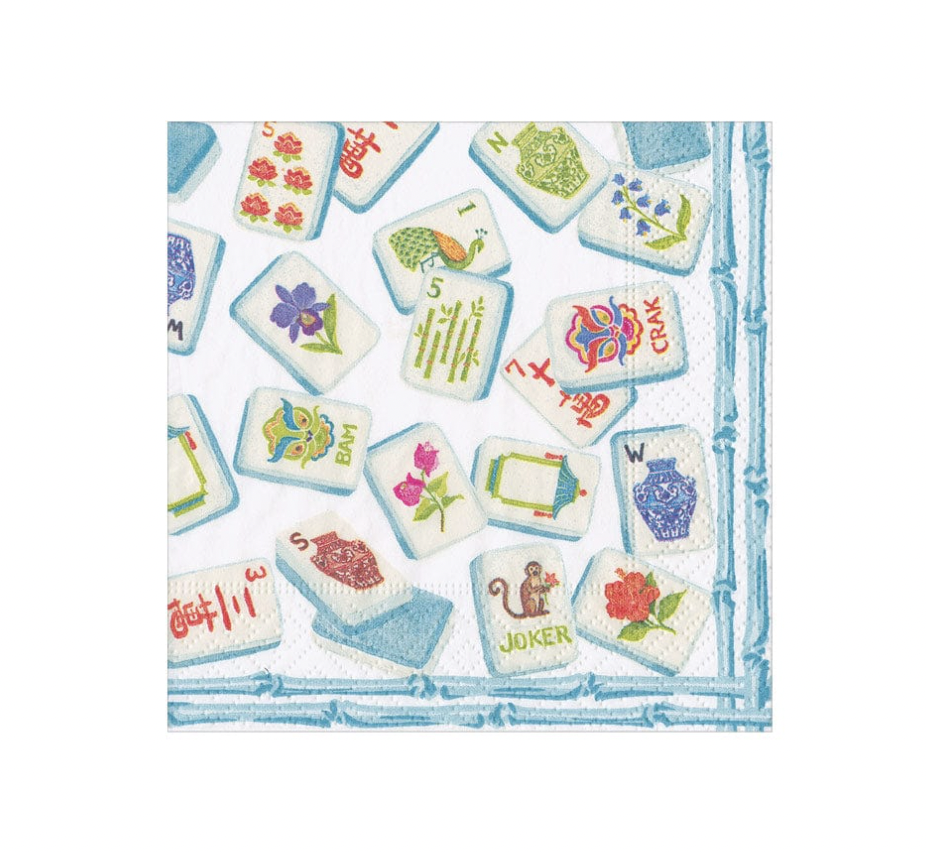 Mahjong Robin'S Egg Cocktail Napkins