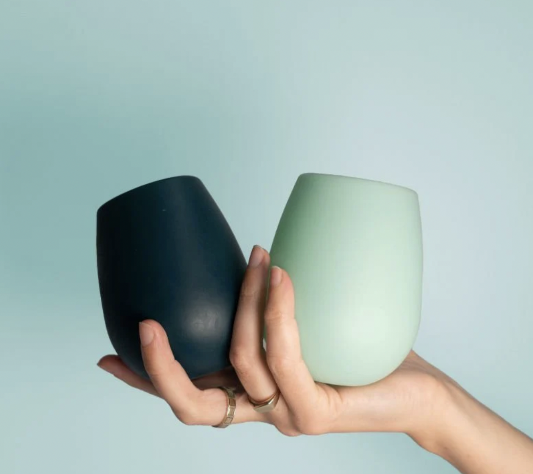 Mist | Ink Silicone Stemless Wine Glasses