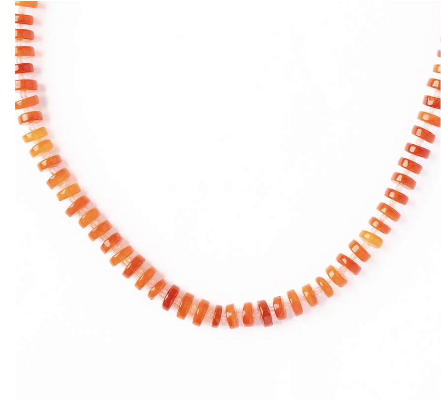 Carnelian with Rose Quartz Necklace