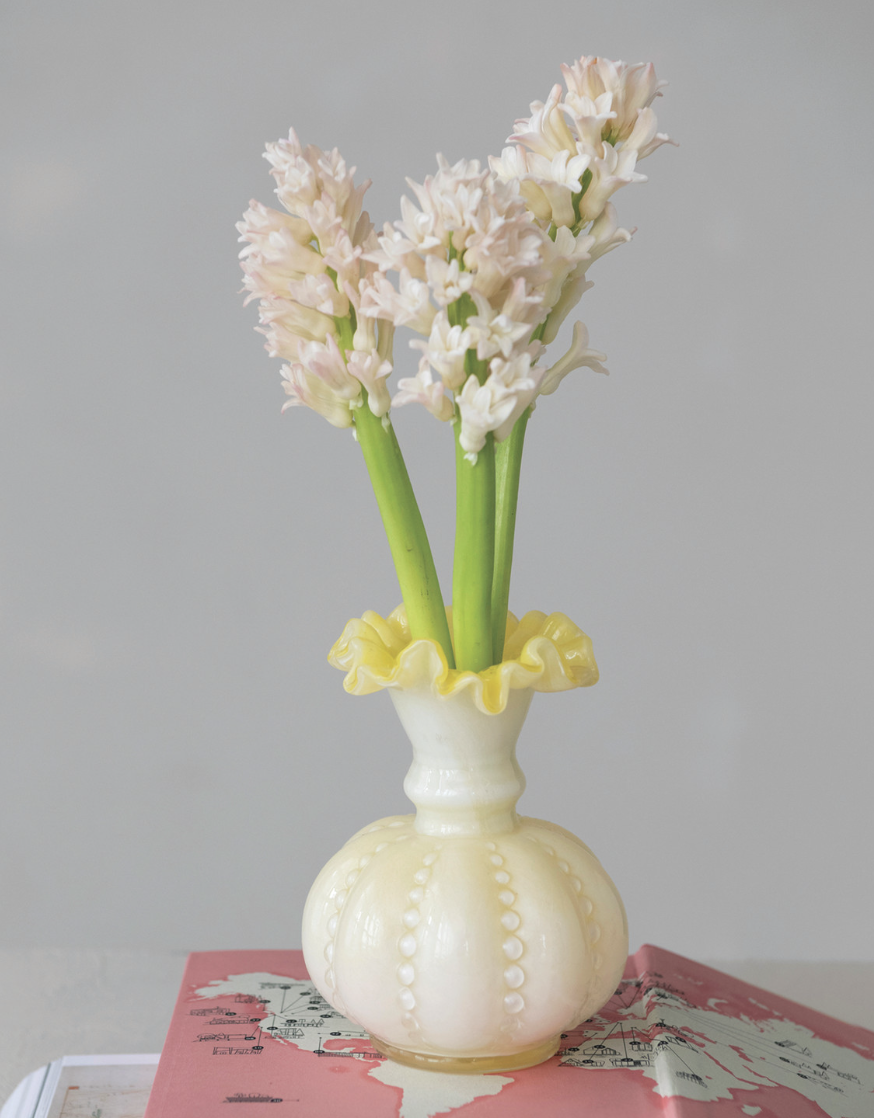 Ruffled Glass Vase