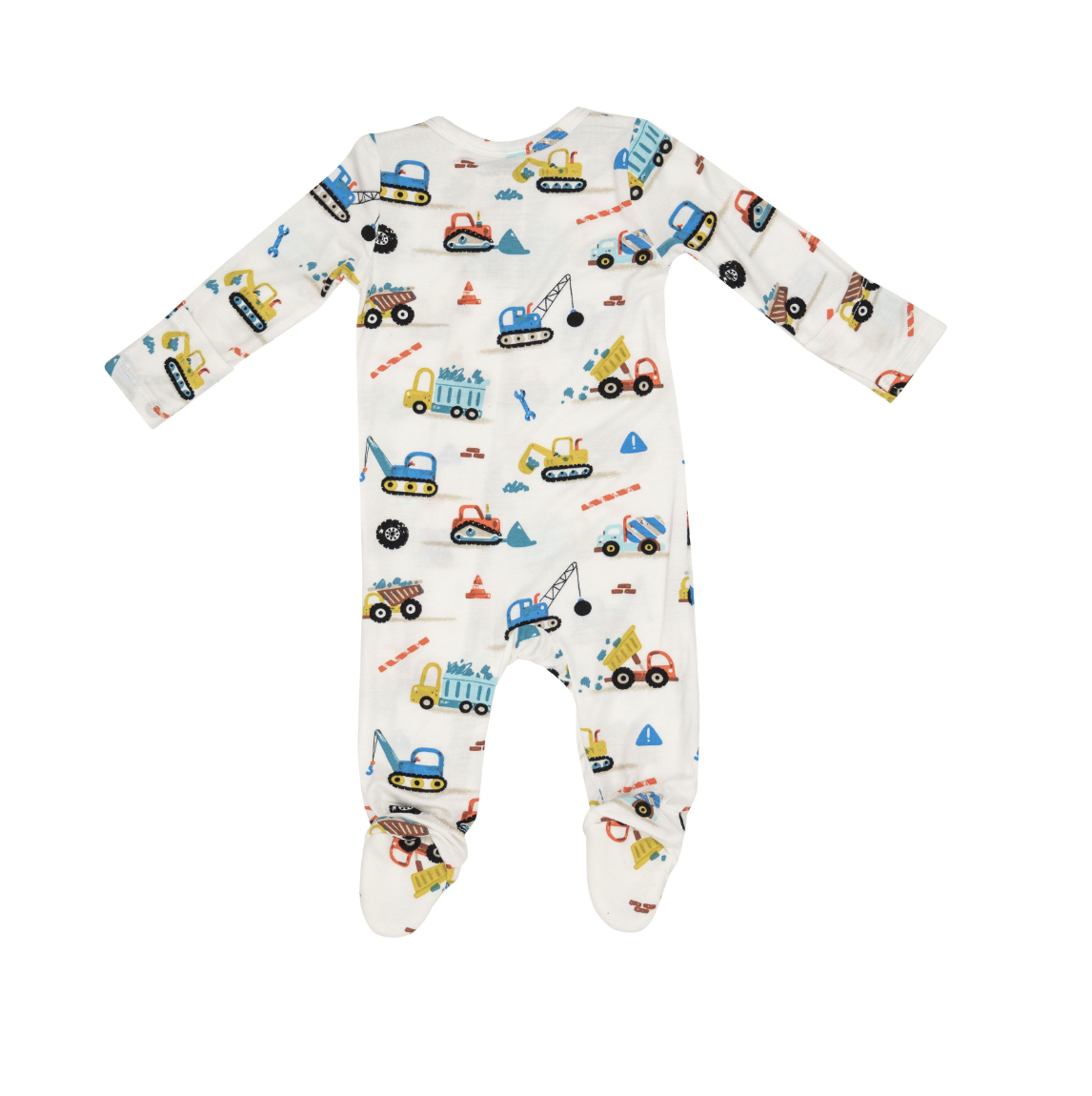 Crayon Construction Trucks Footie