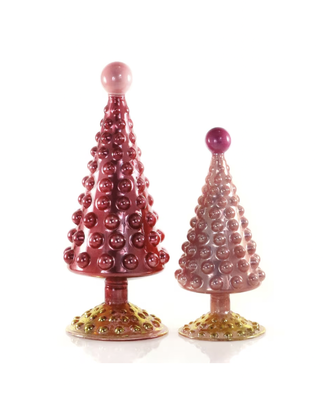Rose Mid-Century Hobnail Tree