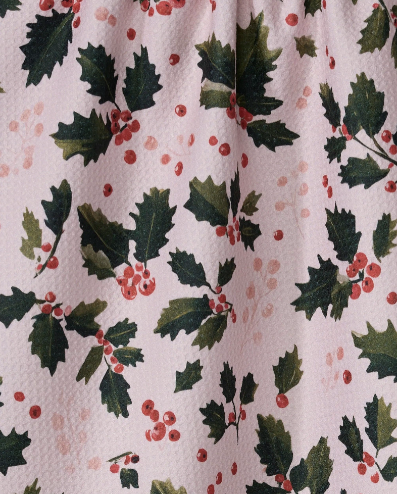 Holly Berry Tea Towel