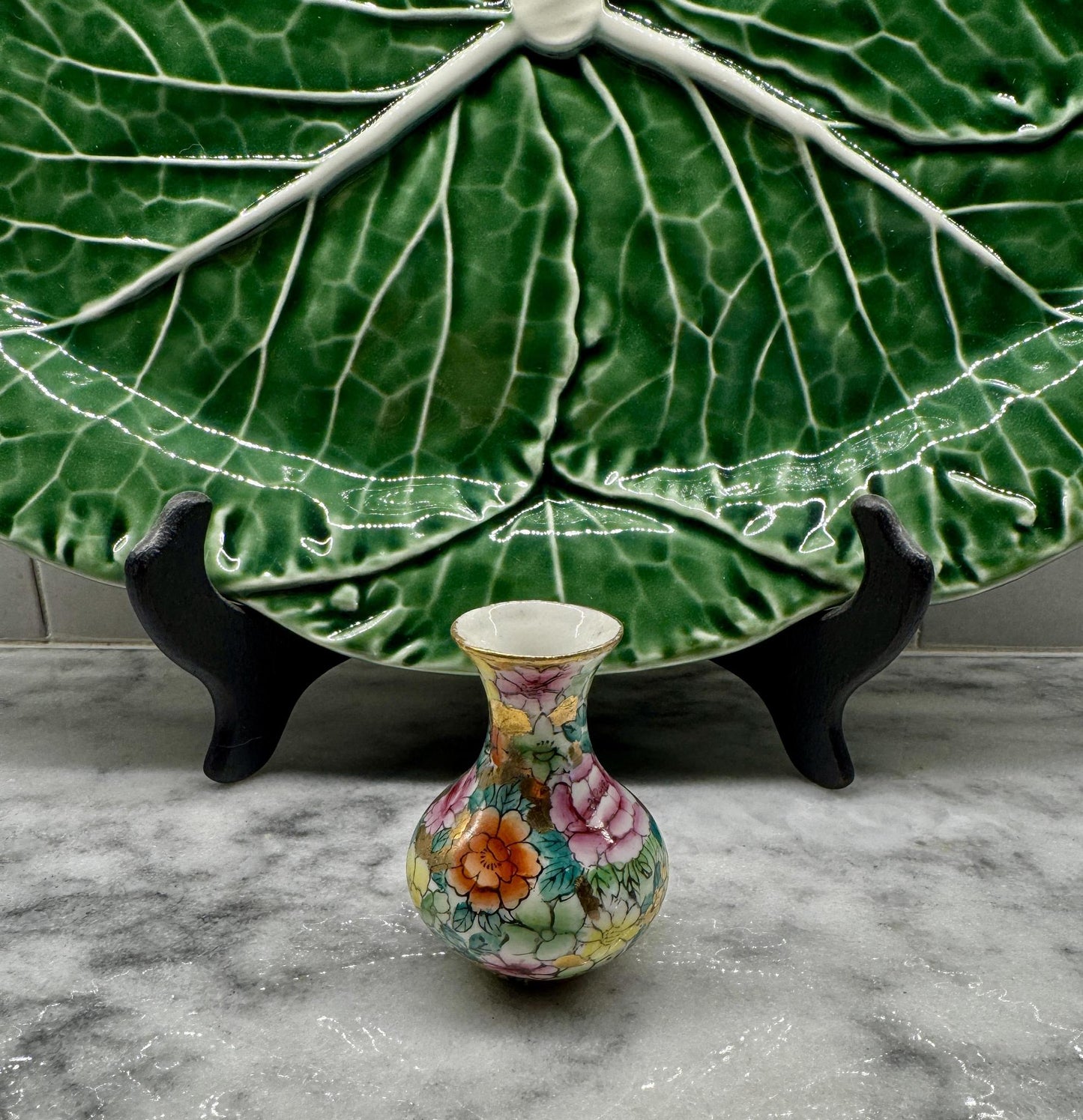Vintage Miniature Mille-Fleur Vase