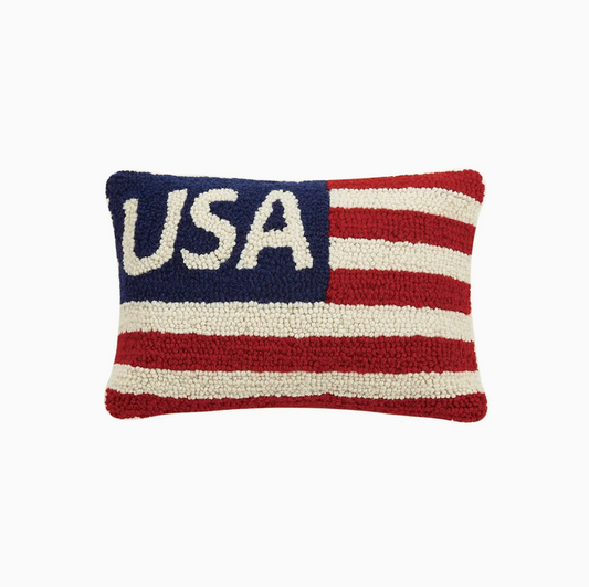 USA Flag Hook Pillow
