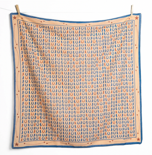Boot Print Square Scarf