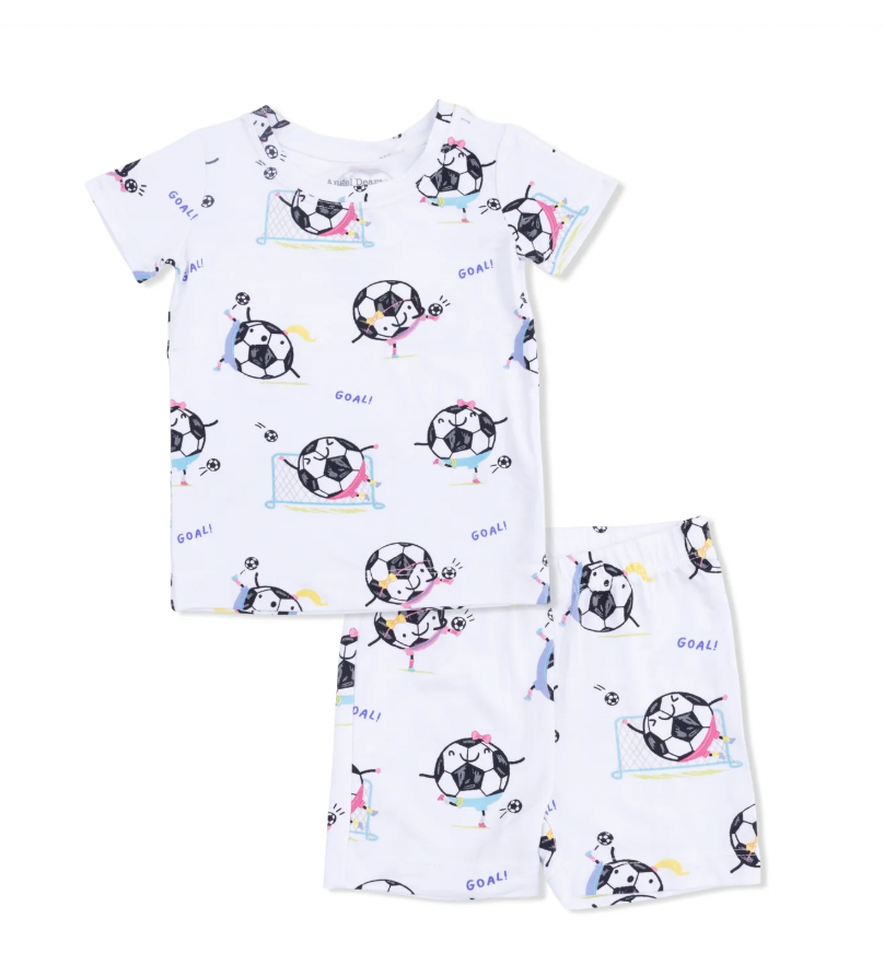 Soccer Balls Shortie Pajamas