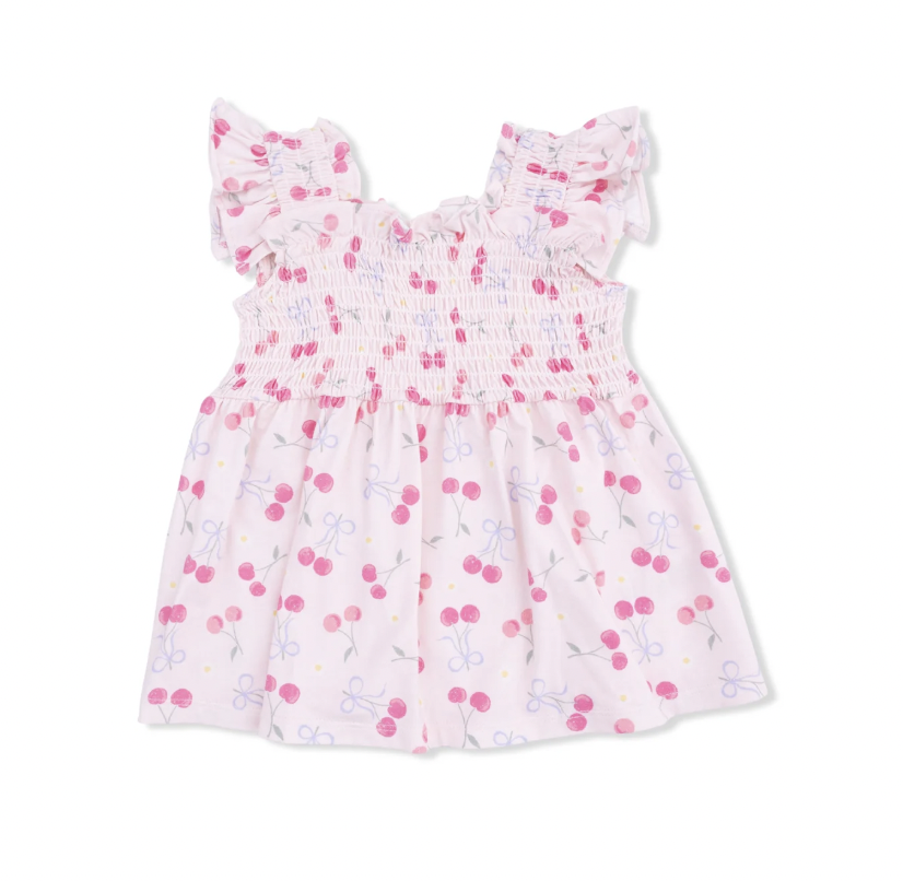 Sweet Bow Cherries Baby Doll Tunic and Bloomer Set