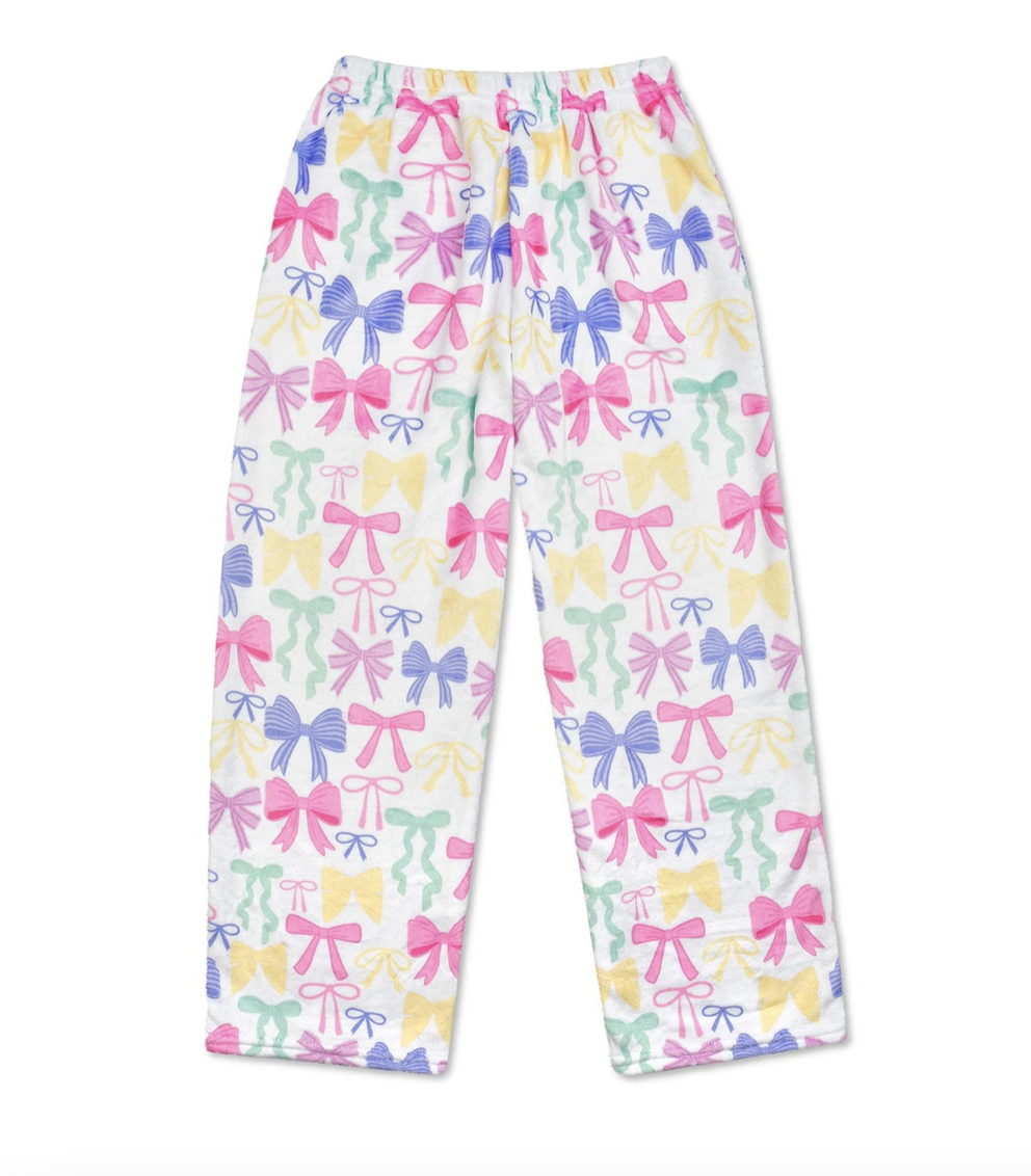 Pretty Bows Plush Sleep Pants